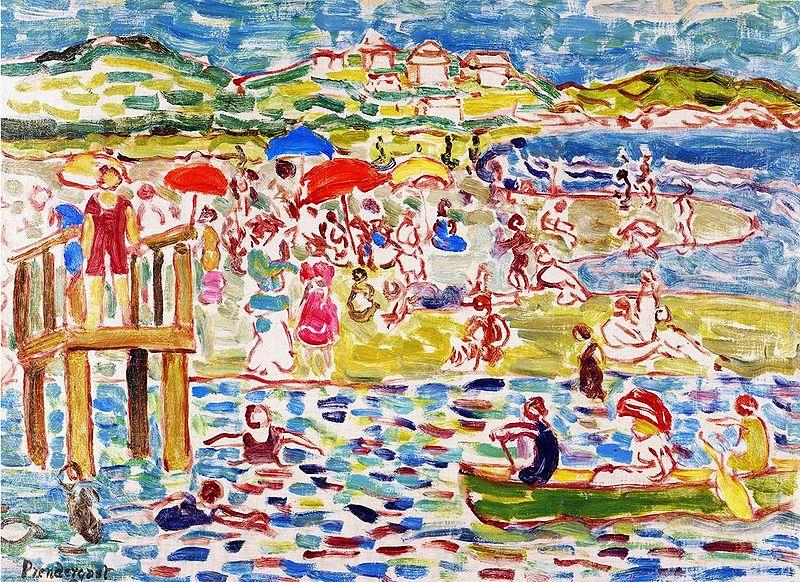 Maurice Prendergast Bathers Norge oil painting art